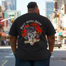 Hellfire Racing Plus Size Men T-Shirt