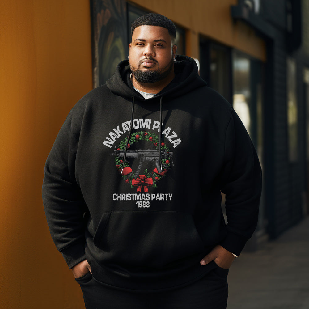 NAKATOMI PALZA CHRISTMAS PARTY  Christmas Men's Plus Size Hoodie