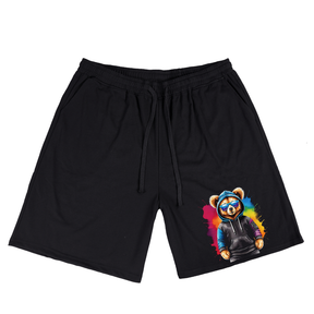 Men's Cool Colorful Teddy Bear Plus Size T-Shirt & Short