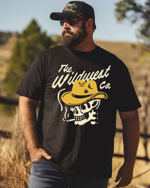 Men's Wildwest Ca Printed Plus Size T-Shirt