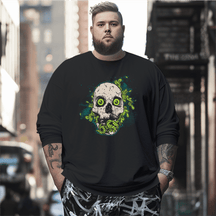 Skulls Plus Size Long Sleeve T-Shirt