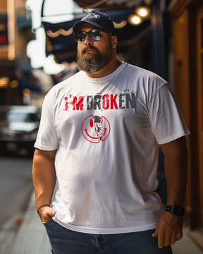 I'm Broken Skull Plus Size T-Shirts