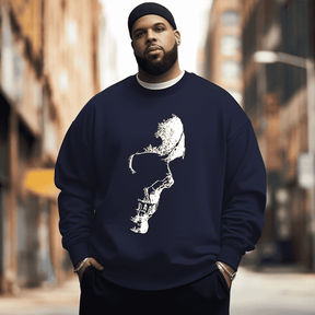 Skull  Men's Plus Size Sweatshirt