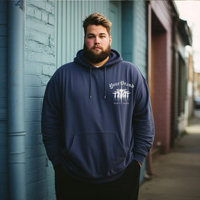 faith cross printed  Men's Plus Size Hoodie