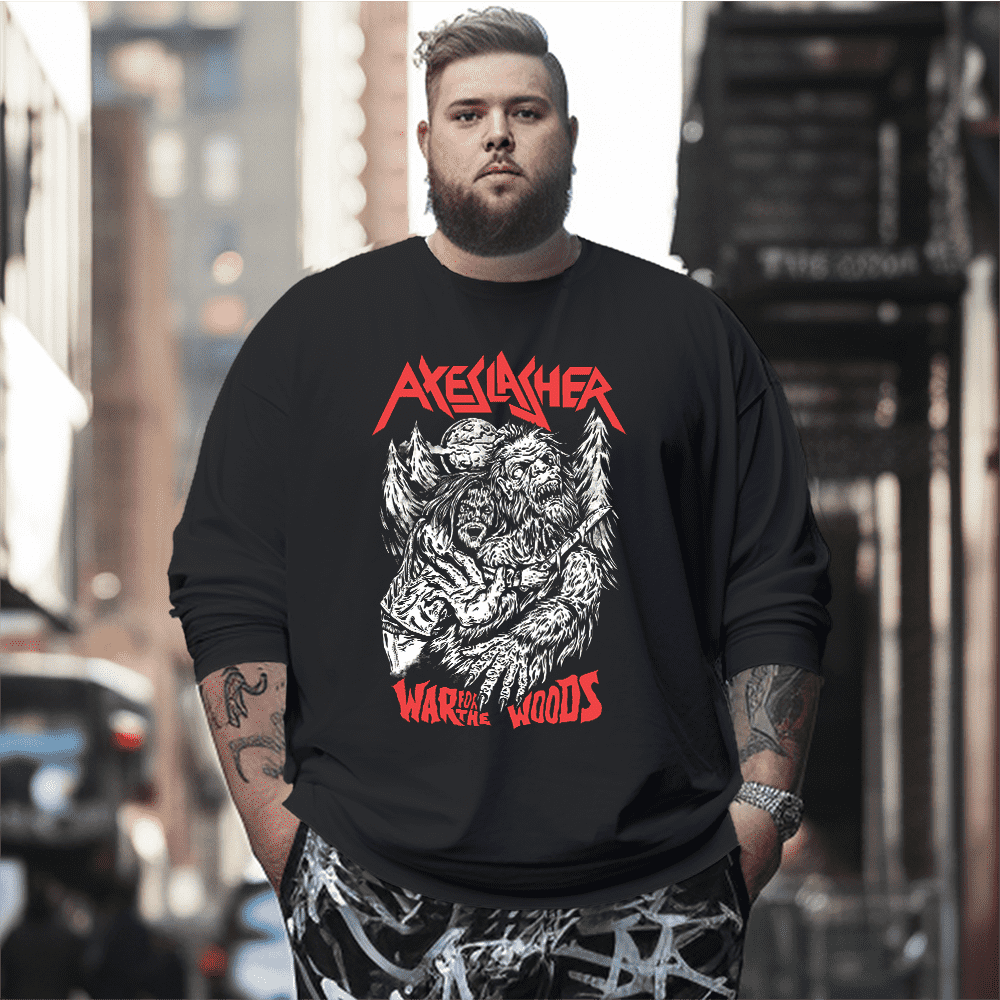 War for the Woods! Plus Size Long Sleeve T-Shirt