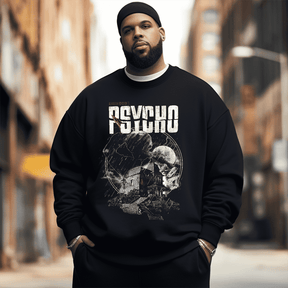 PSYCHO  Men's Plus Size Sweatshirt