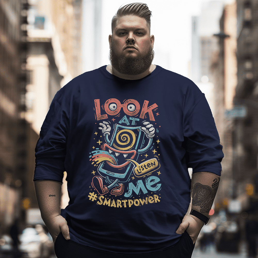 Look Me Plus Size Long Sleeve T-Shirt