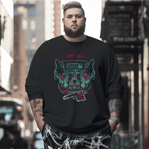 Tattoo Face Plus Size Long Sleeve T-Shirt