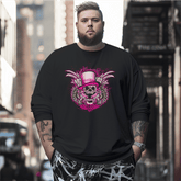 Glock & Roll Skull Art Plus Size Long Sleeve T-Shirt