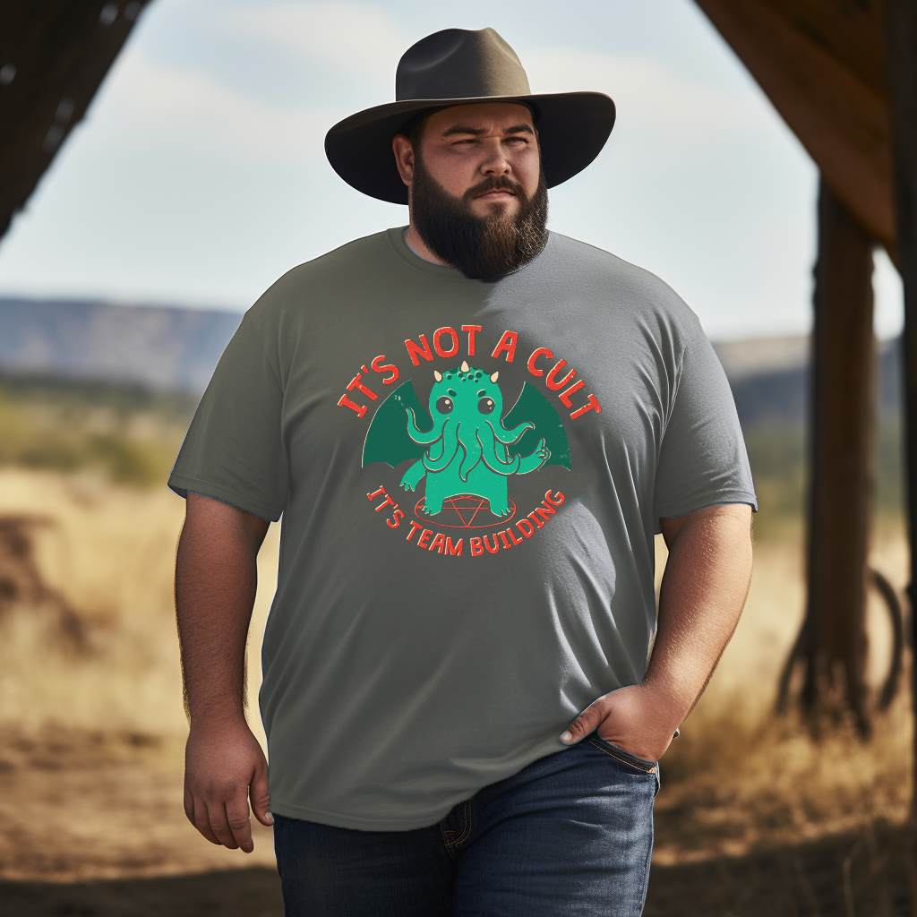 Men's Team Building Plus Size T-shirt