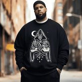 Funny Skeleton Men's Plus Size Sweatshirt