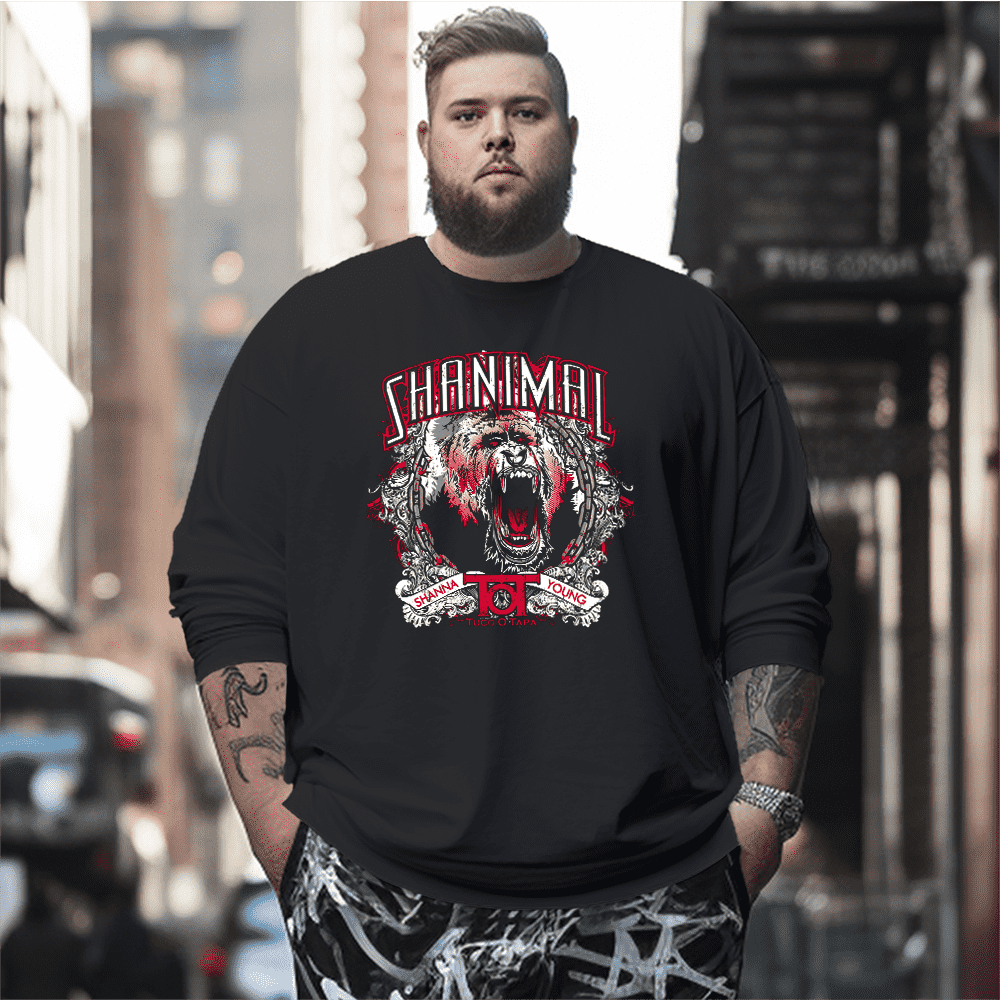 Shanna Shanimal Plus Size Long Sleeve T-Shirt