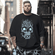 Skeleton Castle Plus Size Long Sleeve T-Shirt