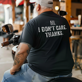 Men's Hi, i dont care.Thanks Plus Size T-Shirt & Short