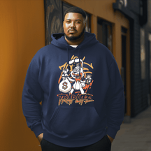 Money and  rabbit Men's Plus Size Hoodie