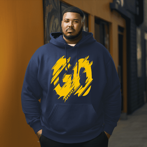 GO  AWAY  Men's Plus Size Hoodie