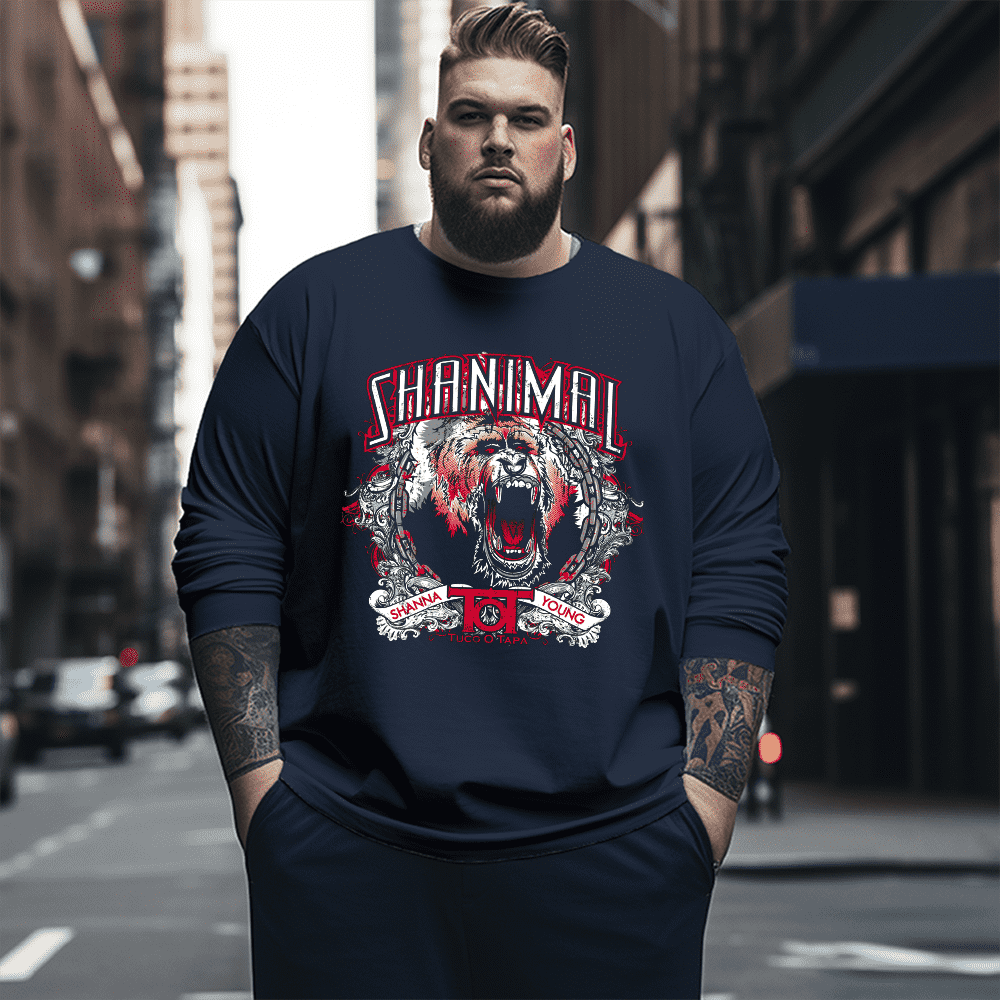 Shanna Shanimal Plus Size Long Sleeve T-Shirt