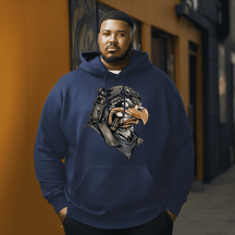 Eagle pilot  Men's Plus Size Hoodie