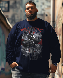 Men's Deus Vult Plus Size Long Sleeve T-Shirt