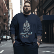 Punks Not Dead Plus Size Long Sleeve T-Shirt