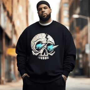 Funny Skeleton Men's Plus Size Sweatshirt