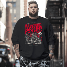 MOTOR PSYCHOS Plus Size Long Sleeve T-Shirt