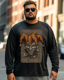 Men's JOKER Plus Size Long Sleeve T-Shirt