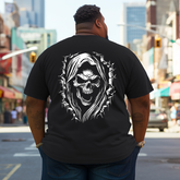 Men's Angry Grim Reaper Plus Size T-Shirt