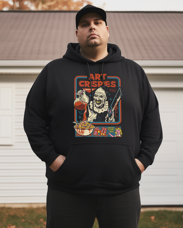 Men's Spencer’s Terrifier Art Crispies Plus Size Hoodie