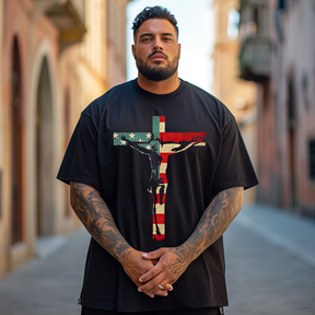 Jesus Cross Flag Men's T-Shirts