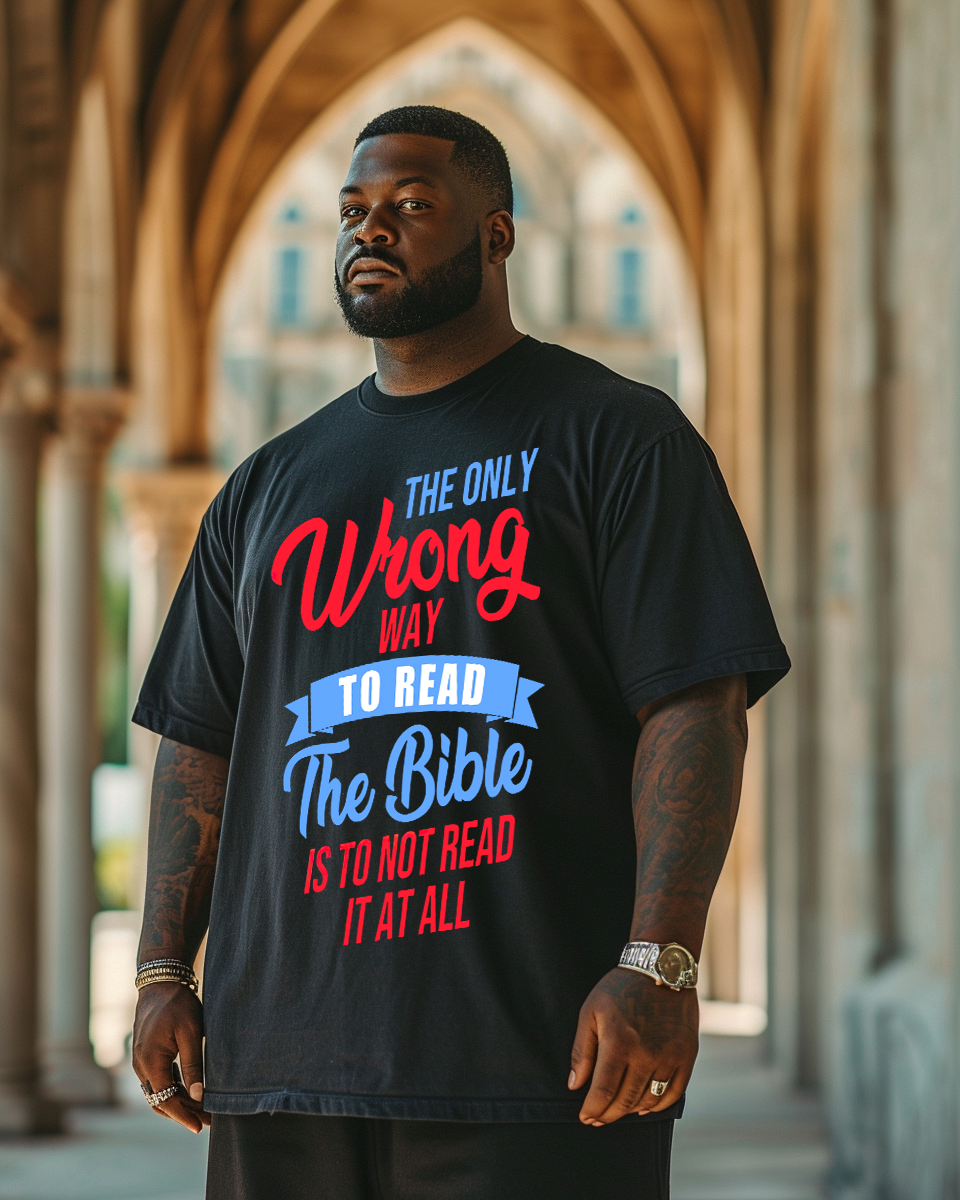 Limited Edition - The Only Wrong Way To Read The Bible Is To Not Read It At All Men's T-Shirts