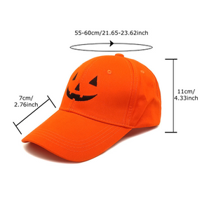 Halloween Personalized Spooky Emoji  baseball cap