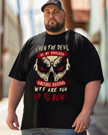 Devil On My Shoulder Men's Plus Size T-shirt