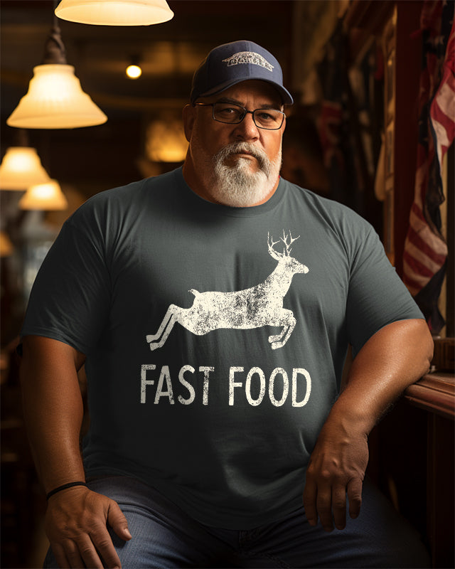 Men's Funny Joke Hunting Plus Size T-Shirt