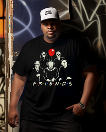 Halloween Friends Men's Plus Size T-shirt