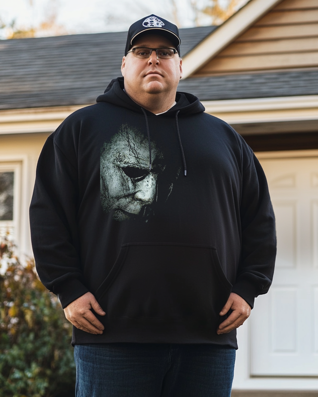 Men's Halloween night Plus Size Hoodie