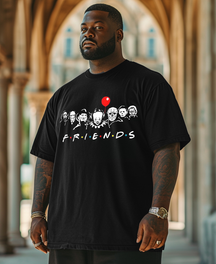 Horror Friends Men's Plus Size T-shirt