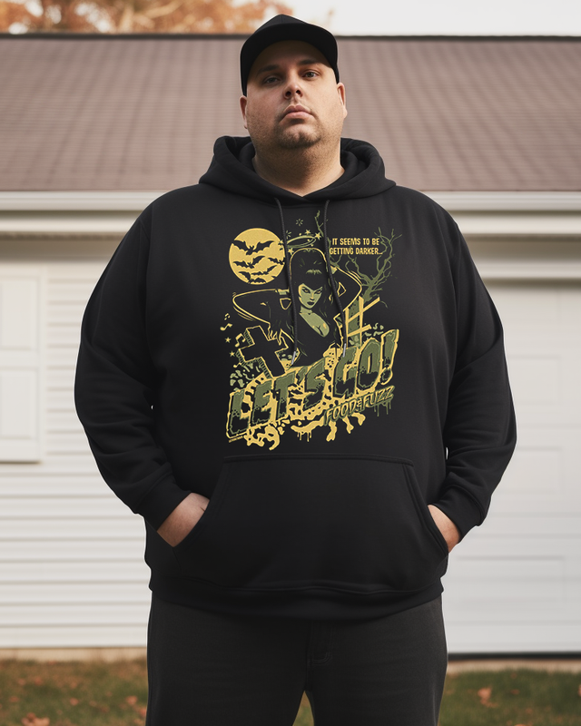 Men's IT SEEMS TO BE GETTING DARKER Plus Size Hoodie