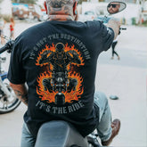 Men's It's Not The Destination, It's The Ride Plus Size T-Shirt