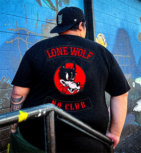 Men's LONE WOLF NO CLUB Plus Size T-Shirt & Short