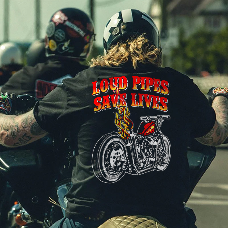 Men's LOUD PIPES SAVE LIVES Plus Size T-Shirt & Short