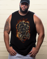 The Jester Skull Print Men's Sleeveless Tee