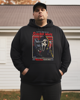 Men's Let's Make a Slasher Movie Ghost Face Plus Size Hoodie