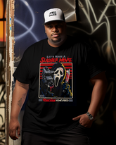 Let's Make a Slasher Movie Ghost Face Men's Plus Size T-shirt