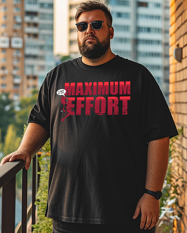 MAXIMUM EFFORT Plus Size T-Shirt & Short