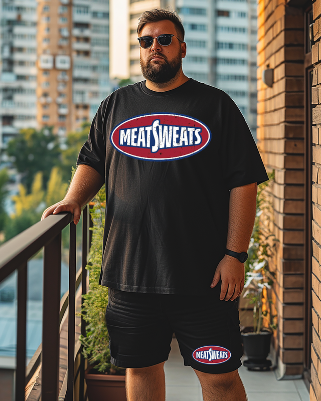 MEAT SWEATS Plus Size T-Shirt & Short