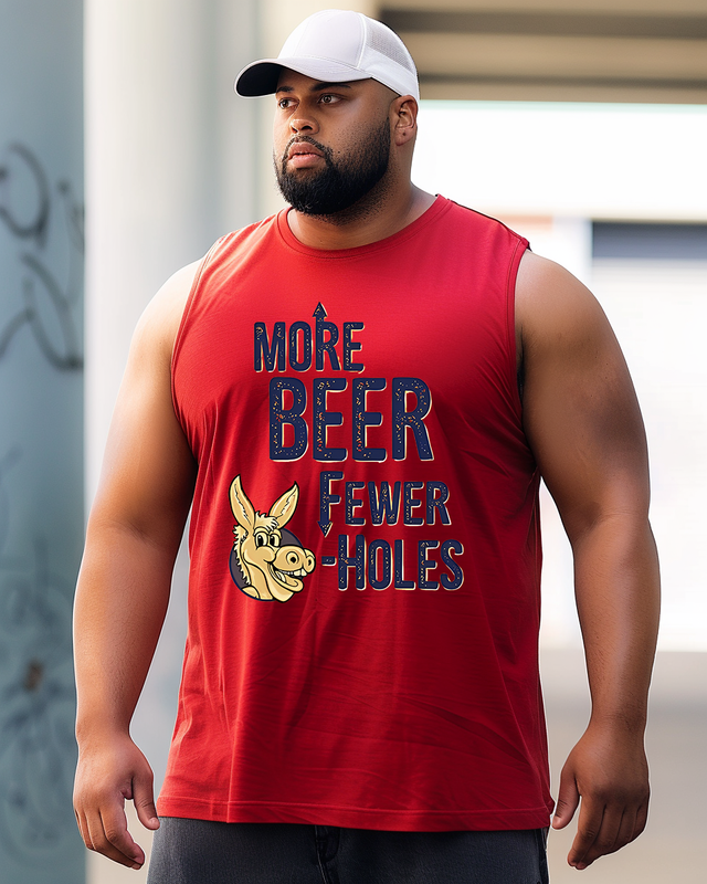 More Beer Fewer Assholes Men's Sleeveless Tee