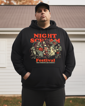 Men's Night Scream Festival Plus Size Hoodie