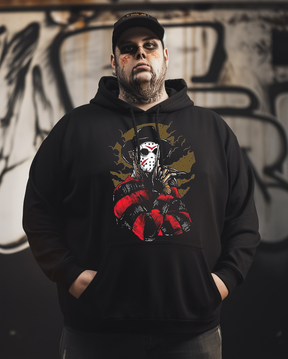 Men's Nightmares On Crystal Lake Plus Size Hoodie