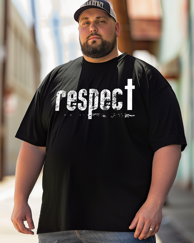 Respect Men's Plus Size T-shirt